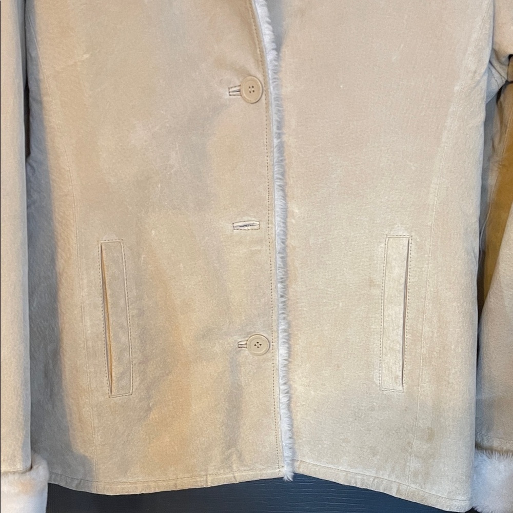 Chic Beige Teddy Jacket - Picture 4 of 9